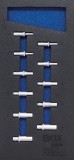 BGS technic 1/3 Szerszámtálca szerszámkocsihoz: 11 részes 1/4" 6-szögű hosszított dugókulcs készlettel, 4-13 mm (BGS 4059)
