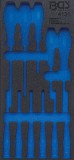 BGS technic 1/3 szerszámtálca szerszámkocsihoz (408x189x32 mm), üresen: 11 részes csavarhúzó készlethez (nem tartozék) (BGS 4131-1)