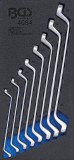 BGS technic 1/3 Szerszámtálca szerszámkocsihoz: 8 részes hajlított csillag-csillagkulcs készlettel, 6x7-20x22 mm (BGS 4084)