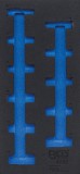 BGS technic 1/3 Szerszámtálca szerszámkocsihoz, üresen: 11 részes 3/8" 6-szögű hosszított dugókulcs készlethez, 8-19 mm (nem tartozék) (BGS 4058-1)
