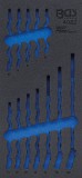 BGS technic 1/3 Szerszámtálca szerszámkocsihoz, üresen: 12 részes csillag-villáskulcs készlethez, 6-22 mm (nem tartozék) (BGS 4082-1)