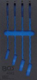 BGS technic 1/3 Szerszámtálca szerszámkocsihoz, üresen: 4 részes csillag-villáskulcs készlethez, 24-32 mm (nem tartozék) (BGS 4083-1)