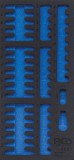 BGS technic 1/3 Szerszámtálca szerszámkocsihoz, üresen: 49 részes kombinált bit készlethez (nem tartozék) (BGS 4093-1)