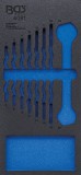 BGS technic 1/3 Szerszámtálca szerszámkocsihoz, üresen: 8 részes villáskulcs készlethez, 6-22 mm (nem tartozék) (BGS 4081-1)