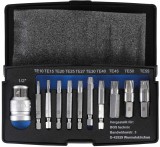 BGS technic 11 részes tört csavar kiszedő készlet Torx csavarokhoz, T10-T55 (BGS 9170)