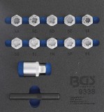 BGS technic 12 részes dugókulcs fej készlet Mercedes Benz kerékőr csavarokhoz (BGS 9338)