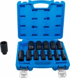 BGS technic 13 részes 1/2"-os hosszított dugógej készlet légkulcshoz, méretek: 7/16" - 1 1/4" (BGS 5208)