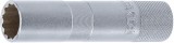 BGS technic 16mm-es gyújtógyertya kulcs, gumival, 12 pontos, gumi betét (BGS 2448)