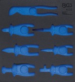 BGS technic 2/3 szerszámtálca szerszámkocsihoz (408x378x32 mm), üresen: 7 részes fogó készlethez (nem tartozék) (BGS 4133-1)