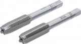 BGS technic 2 részes menetfúró szár készlet, M10x1.25, előfúró és fő menetfúró (BGS 1900-M10X1.25-B)