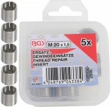 BGS technic 5 részes menetjavító persely készlet, M20X1.5 (BGS 9434-1)