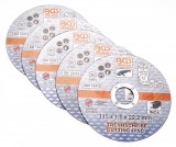 BGS technic 5 részes vágókorong 115x1,0x22,2mm (BGS 3935)