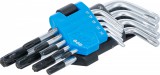 BGS technic 9 részes biztonsági Torx kulcs készlet, fúrt, T10-T50 (BGS 809)
