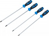 BGS technic Csavarhúzó készlet | extra hosszú | T-profil (Torx) | T15 - T30 | 4 darabos (74541)