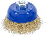 BGS technic Drótkorong kefe, 75 mm átmérő x 57 mm magasság, M14x2 menet, rézbevonat (BGS 3983)