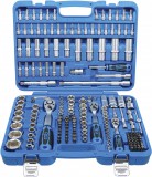 BGS technic Dugókulcs készlet colos hatszög fejekkel, 1/4”–3/8”–1/2”, 192 részes, króm-vanádium acél (BGS 2245)