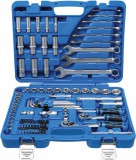 BGS technic Dugókulcs készlet colos méretekkel, Pro Torque hatszög profillal, 1/4”–3/8”, 92 részes (BGS 2299)