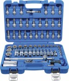 BGS technic Dugókulcs készlet hatszög fejekkel, 3/8”, 6–24 mm, 61 részes, 72 fogú racsnival (BGS 2218)