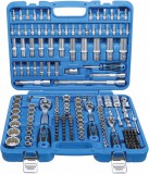 BGS technic Dugókulcs készlet tizenkétlapú profillal, 1/4”–3/8”–1/2”, 192 részes, króm-vanádium acél (BGS 2286)