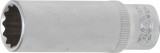 BGS Technic Dugókulcs, tizenkétszögletű, mély | 6,3 mm (1/4") | 12 mm (BGS 10712)