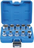 BGS technic Dugókulcsfej készlet colos Pro Torque hatszög fejekkel, 1/2”, 3/8”–15/16”, 10 részes (BGS 2434)