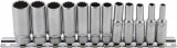 BGS technic Dugókulcsfej készlet hosszú colos tizenkétlapú fejekkel, 1/4”, 5/32”–9/16”, 12 részes (BGS 2757)