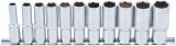 BGS technic Dugókulcsfej készlet hosszú hatszög fejekkel, 3/8”, 8–19 mm, 11 részes (BGS 2222)