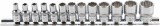 BGS technic Dugókulcsfej készlet tizenkétlapú fejekkel, 1/4”, 4–14 mm, 13 részes (BGS 2269)
