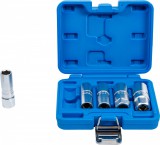 BGS technic Gyújtógyertyakulcs készlet, hatszögletű | 12,5 mm (1/2") | 14 - 21 mm | 5 darabos (BGS 6641)