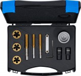 BGS technic Menetmetsző és fúrókészlet kerékanyáékhoz és keréktőcsavarokhoz | 12 darabos (71039)