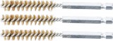 BGS technic Sárgarézkefe készlet | 10 mm | 1/4" | 3 darabos | a BGS 3078 kefekészlethez (BGS 3078-10-M)