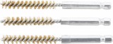 BGS technic Sárgarézkefe készlet | 8 mm | 1/4" | 3 darabos | a BGS 3078 kefekészlethez (BGS 3078-8-M)
