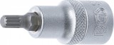 BGS technic Spline típusú bitfej 1/2" hossza: 53mm, M7 (BGS 4355)