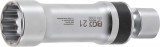 BGS technic Univerzális csuklós gyújtógyertya kulcs, rögzítő rugóval, 3/8", 21 mm, 12 pontos (BGS 2392)