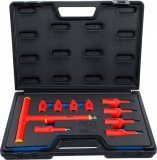 BGS technic VDE-behajtófej készlet | 10 mm (3/8") / 12,5 mm (1/2") | belső hat szögletű hajtás 4 - 10 mm | 10 darabos (BGS 7132)