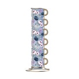 Bialetti Bridgerton 6db-os csésze szett állványban (8006363074490) (8006363074490)