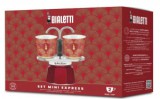 Bialetti Mini Express szett Deco Glamour 2 személyes kávéfőző piros (4979)