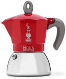 Bialetti Moka 6944 Induction 4 személyes indukciós piros kotyogós kávéfőző