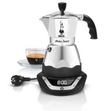 Bialetti Moka Easy Timer, 0.12L, Automatikus, Időzítő, Mokka, Ezüst-Fekete kávéfőző