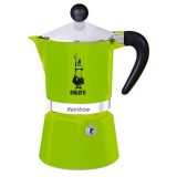 Bialetti Rainbow 3 személyes kotyogós kávéfőző zöld (4972) (B4972) - Kotyogós kávéfőzők