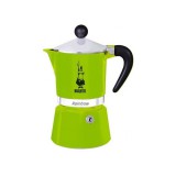 Bialetti Rainbow 3 személyes zöld kotyogós kávéfőző