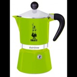 Bialetti Rainbow 6 személyes  kotyogós kávéfőző zöld (4973) (B4973) - Kotyogós kávéfőzők