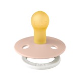 BIBS játszócumi - Color natúr kaucsuk éjszakai 0-6 hó púderrózsaszín 1 db tasakban