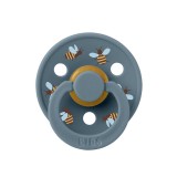 BIBS játszócumi - Studio Méhecskék Colour natúr kaucsuk 0-6 hó páva 1db tasakban