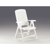 Bica CARMEN 59x61x104 cm, 5 állású karfás műanyag fehér szék (38 db)