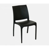 Bica VOLGA 54x46x80 cm műanyag szék, fekete (25 db)