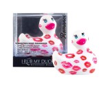 Big Teaze Toys My Duckie Romance 2.0 - vízálló csikló vibrátor (fehér-pink)