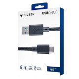 Bigben - Nacon BigBen 2807138, 3m, PS5 Kompatibilis, USB-C, Fekete USB kábel