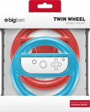 Bigben - Nacon BigBen SWITCHDUALWHEEL, Nintendo Switch Joy-Conokhoz, Piros-Kék, Kormánykerék Készlet (2 db)