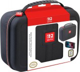 Bigben - Nacon Nacon Deluxe System Case, Nintendo Switch 2, Official, Fekete, Konzol táska